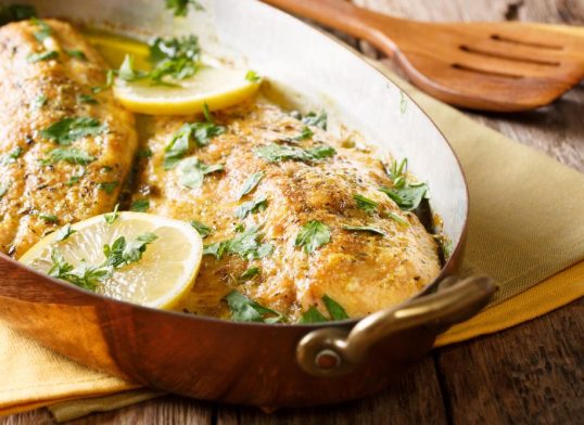 trout with herb butter
