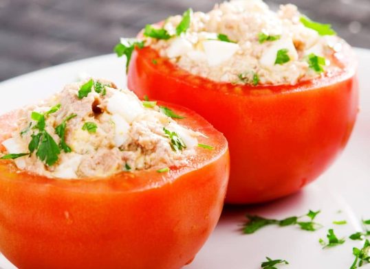 tuna stuffed tomatoes