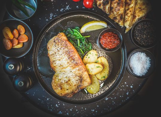 turbot with white wine and capers