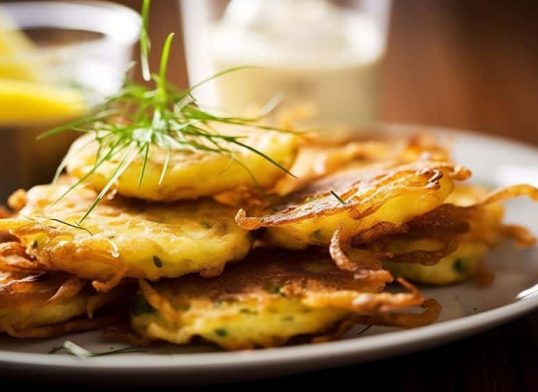 whitebait and zucchini fritters