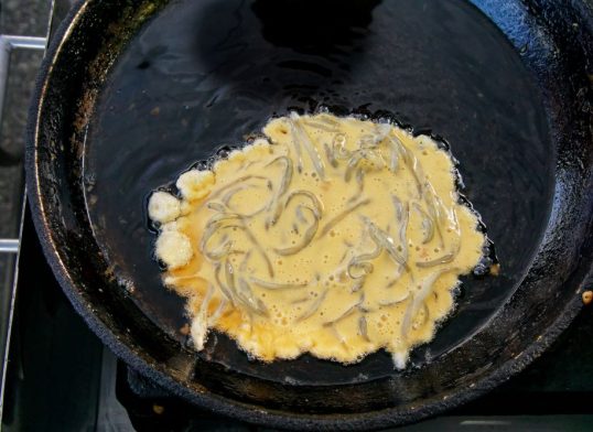 whitebait and dill frittata