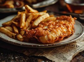 001 vintage collage evolution of fish and chips 0 0