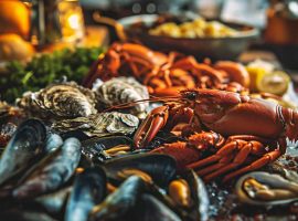 009 contact us fishmonger scene fresh seafood display 0 0