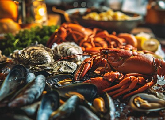 009 contact us fishmonger scene fresh seafood display 0 0