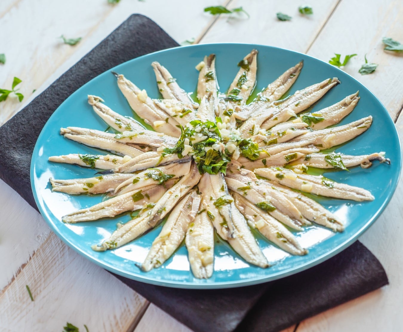 anchovies in garlic 1kg