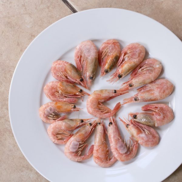 shell on prawns