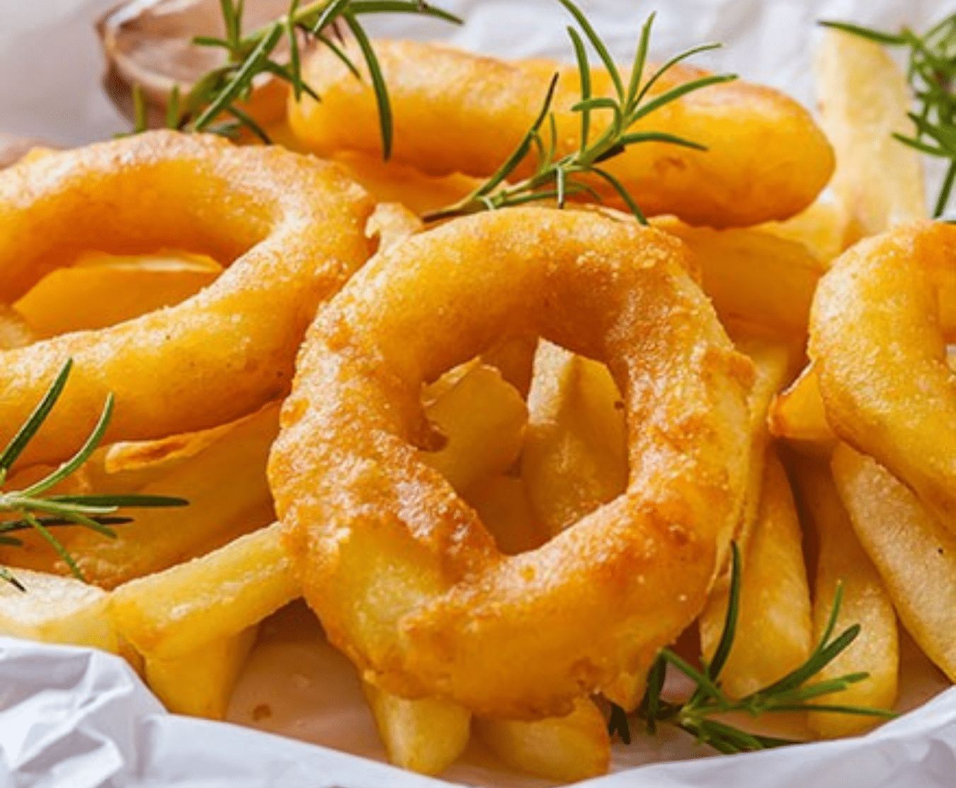 battered squid rings 500g