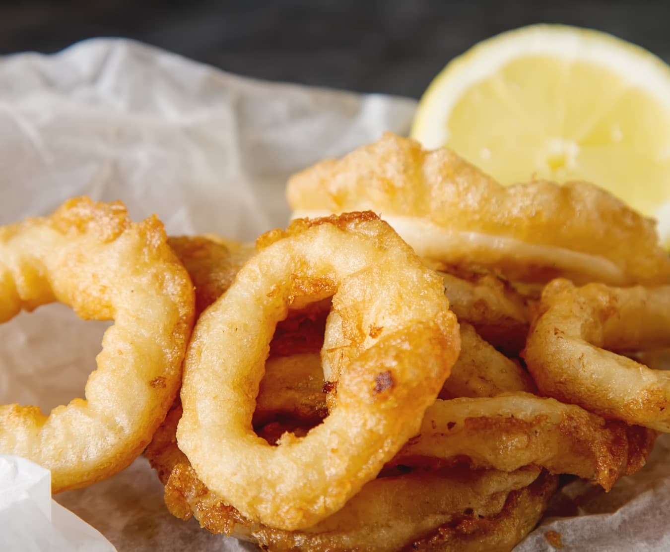 battered squid rings 500g