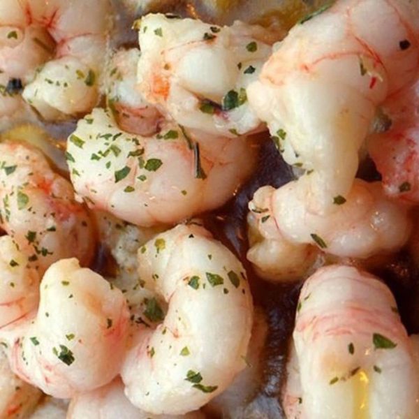 garlic coated prawns