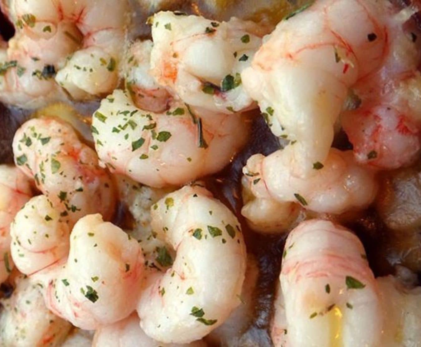 garlic coated prawns