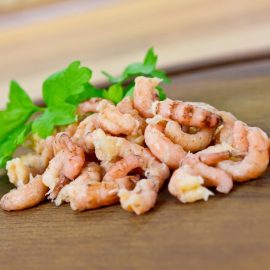 peeled brown shrimps 454g