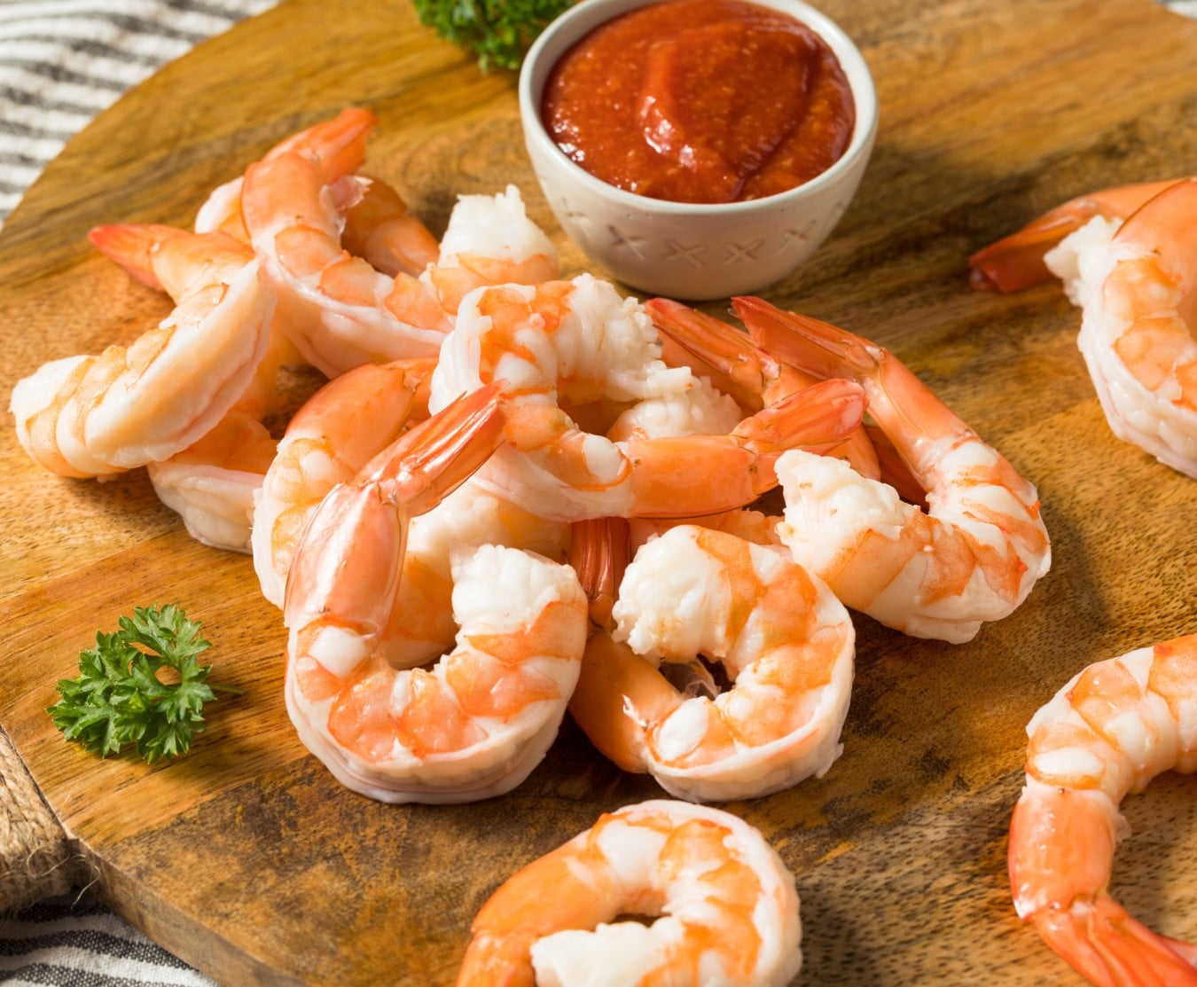 peeled wild red shrimp 1kg